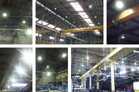 LED照明を導入した実際の工場